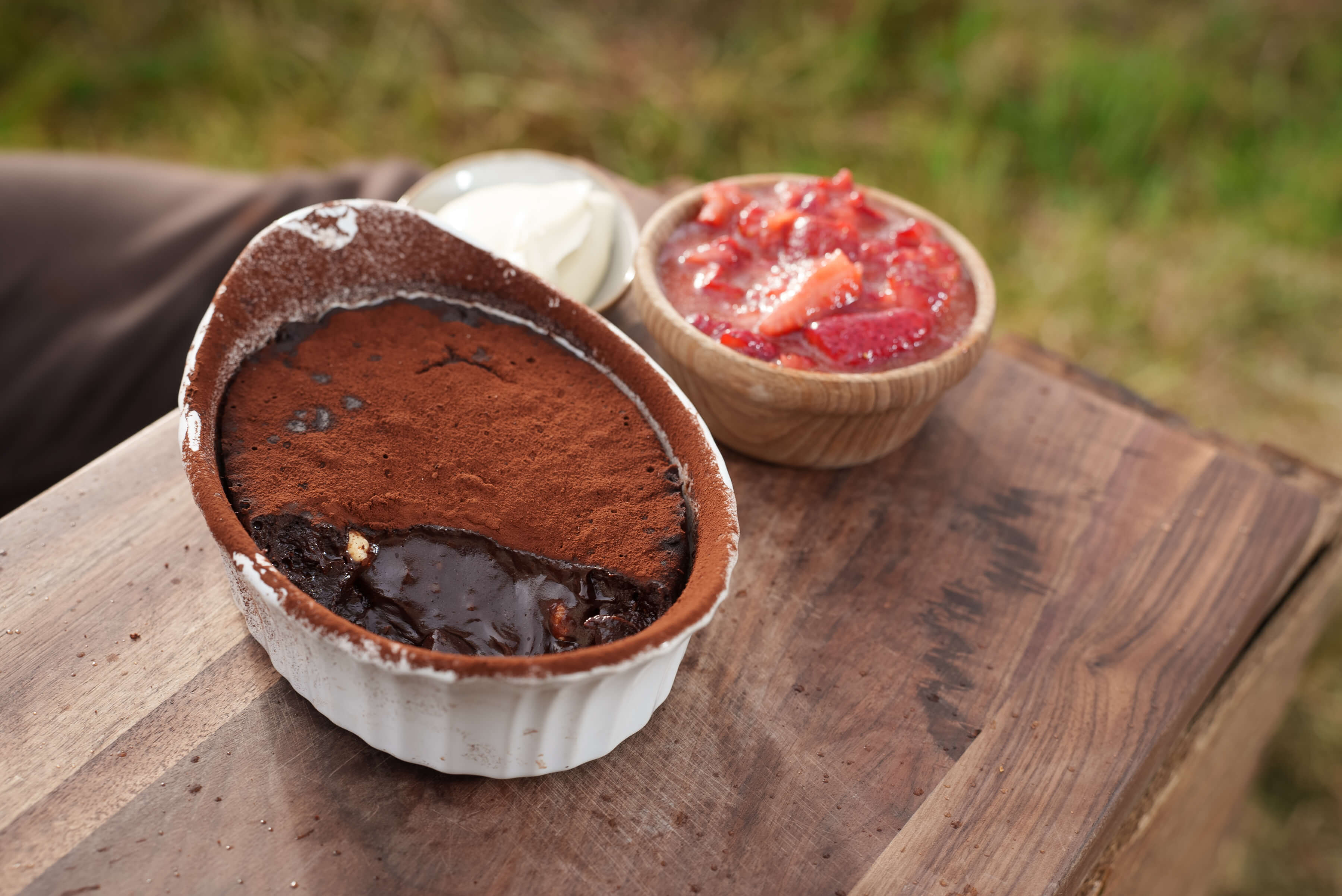 Choc Hazelnut Self Saucing Pudding