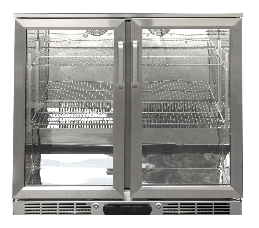 Double Door Beverage Cooler