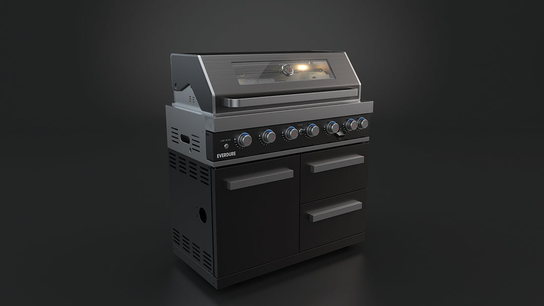 Six Burner Freestanding BBQ