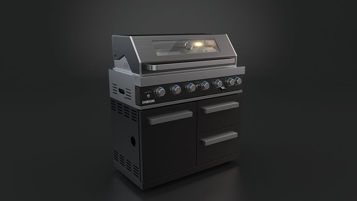 Six Burner Freestanding BBQ