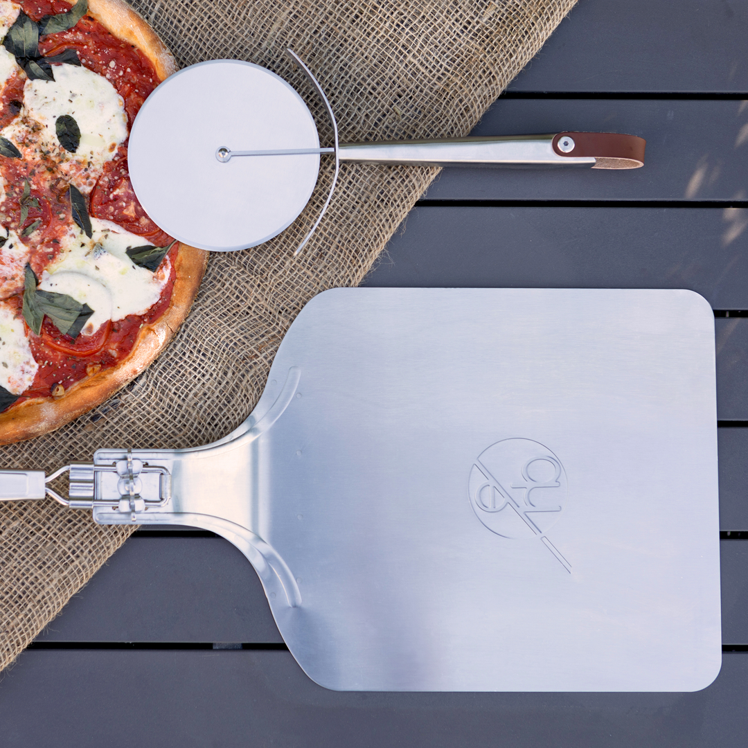 Steel Pizza Peel and Pizza Cutter