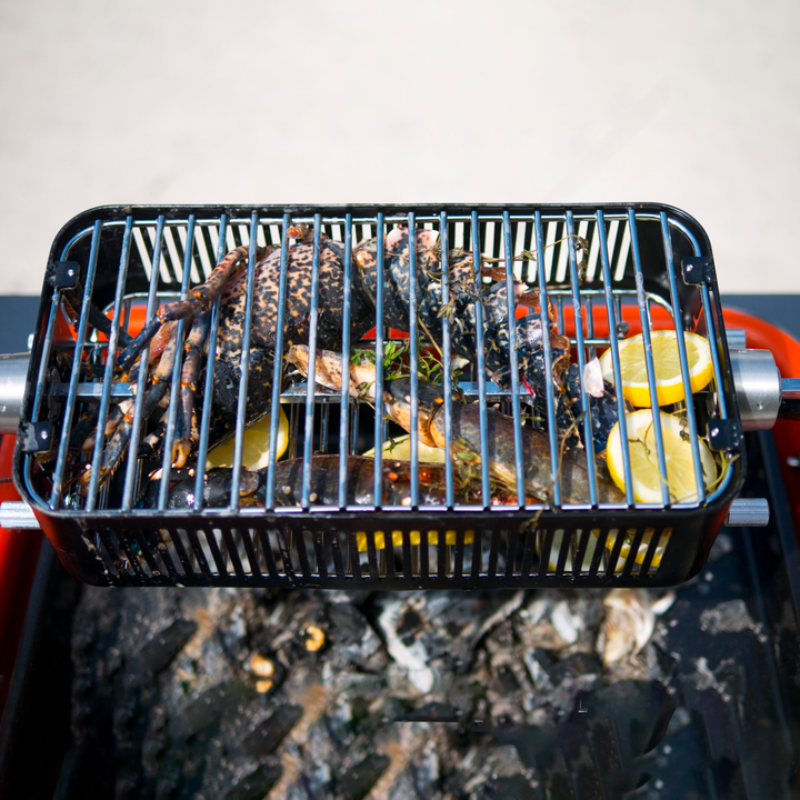 Rotisserie Cage Accessory for Grill