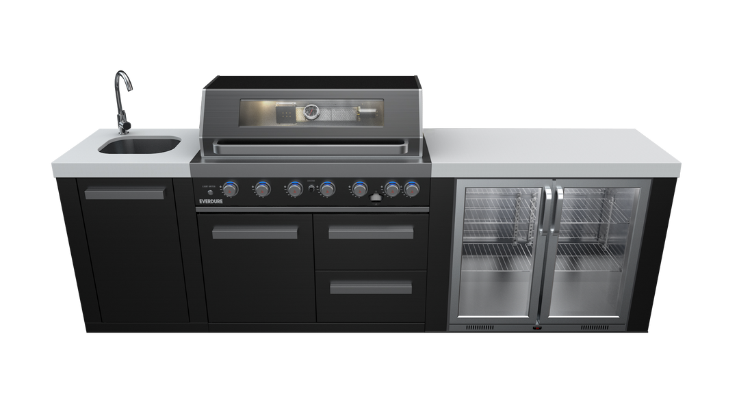 Six Burner Freestanding BBQ